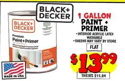 Ollie's BLACK + DECKER PAINT + PRIMER offer