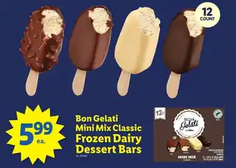 Lidl Bon gelati mini mix classic frozen dairy dessert bars offer