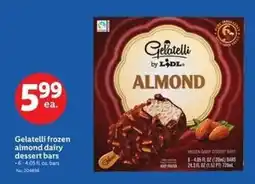 Lidl Gelatelli frozen almond dairy dessert bars offer