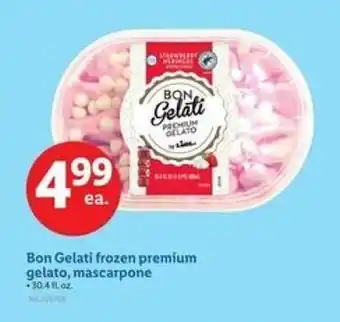 Lidl Bon Gelati frozen premium gelato, mascarpone offer