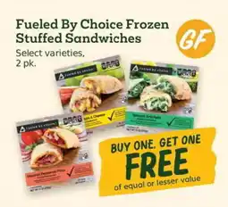 Sprouts Farmers Market Fueled By Choice Frozen Stuffed Sandwiches offer