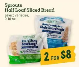 Sprouts Farmers Market Sprouts Half Loaf Sliced Bread offer