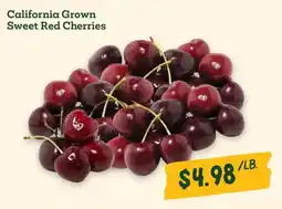 Sprouts Farmers Market California Grown Sweet Red Cherries offer