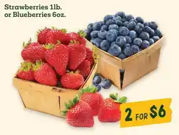 Sprouts Farmers Market Strawberries or Blueberries offer