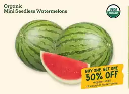 Sprouts Farmers Market Organic Mini Seedless Watermelons offer