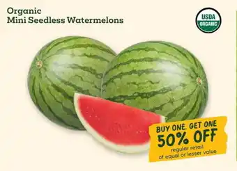 Sprouts Farmers Market Organic Mini Seedless Watermelons offer
