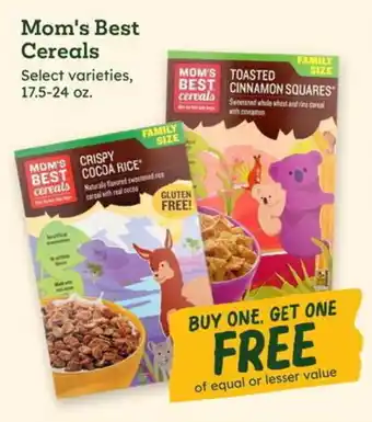 Sprouts Farmers Market Mom's Best Cereals offer