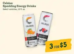 Sprouts Farmers Market Celsius Sparkling Energy Drinks offer