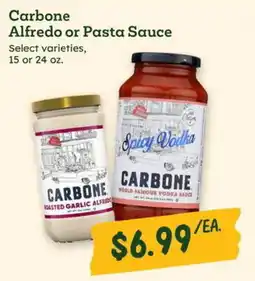 Sprouts Farmers Market Carbone Alfredo or Pasta Sauce offer