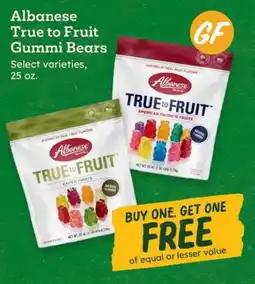 Sprouts Farmers Market Albanese True to Fruit Gummi Bears offer