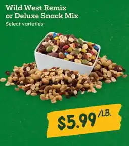 Sprouts Farmers Market Wild West Remix or Deluxe Snack Mix offer