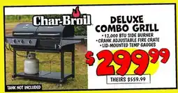 Ollie's Char-Broil DELUXE COMBO GRILL offer