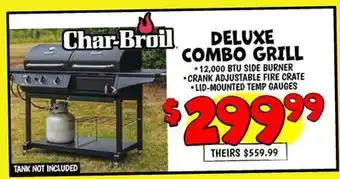 Ollie's Char-Broil DELUXE COMBO GRILL offer