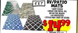 Ollie's RV/PATIO 5' X7' MATS offer