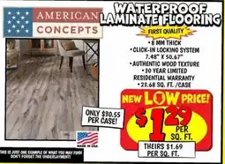 Ollie's WATERPROOF LAMINATE FLOORING offer