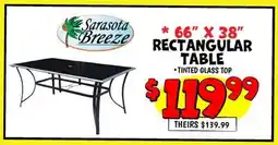 Ollie's Sarasota Breeze *66 X 38 RECTANGULAR TABLE offer