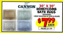 Ollie's 20 X 30 HONEYCOMB BATH RUGS offer