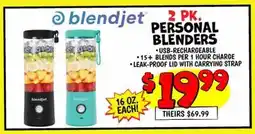 Ollie's 2 PK. PERSONAL BLENDERS offer