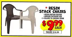 Ollie's RESIN STACK CHAIRS offer