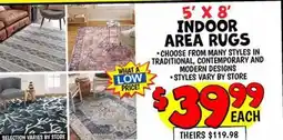 Ollie's INDOOR AREA RUGS offer