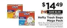 ShopRite Hefty Trash Bags Mega Pack offer