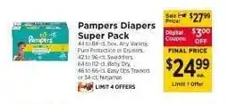 ShopRite Pampers Diapers Super Pack offer