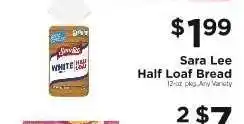 ShopRite Sara Lee Half Loaf Bread offer