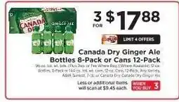 ShopRite Canada Dry Ginger Ale offer