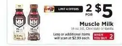 ShopRite Muscle Milk offer
