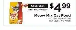ShopRite Meow Mix Cat Food offer