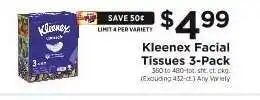 ShopRite Kleenex Facial Tissues 3-Pack offer