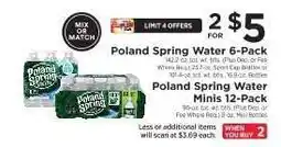 ShopRite Poland Spring Water offer