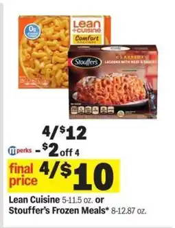 Meijer Lean Cuisine or Stouffer’s Frozen Meals offer