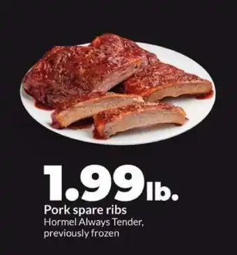 Hy-Vee Pork Spare Ribs offer