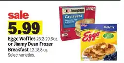Meijer Eggo Waffles or Jimmy Dean Frozen Breakfast offer