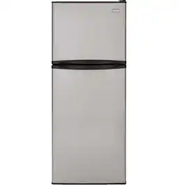 Walmart Haier 98 cu ft Top Freezer Refrigerator with Adjustable Glass Shelves, Stainless Steel, 24 in offer