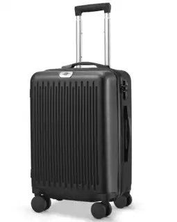 Walmart 20 Expandable Carry on Luggage Lightweight Suitcase with Double Spinner Wheels and TSA Lock, Black offer