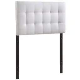 Walmart Modway Lily Tufted Headboard, Twin, White offer