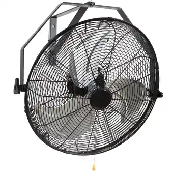 Walmart BENTISM Industrial Wall Mount Fan Oscillating Metal Fan 17.6'' 3 Speed Waterproof offer