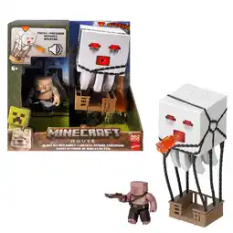 Walmart Minecraft Blast Attack Ghast Action Figure Set with Lights, Sounds & More Inspired by the Movie offer