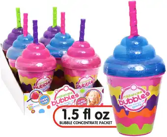 Walmart Goofy Foot Designs Milkshake Bubble Toy Battery-Free Fun with 3 Bubble Concentrates offer