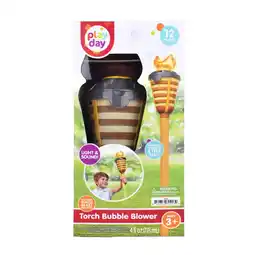 Walmart Play Day Torch Bubble Blower with Lights and Music, 4oz Solution, Children Ages 3+ offer