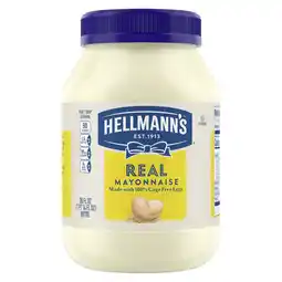 Walmart Hellmann's Real Mayonnaise Gluten Free, Sandwich Spread Condiments, 30 fl oz Jar offer