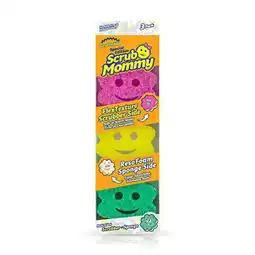 Walmart Scrub Mommy Power Flower Dual-Sided Scrub Sponge, Scratch Free and Resists Odors, 3 Count offer