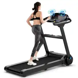 Walmart Gymax 2.25HP Electric Folding Fitness Treadmill w/APP Heart Rate offer