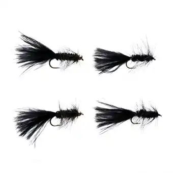 Walmart Cortland Fairplay Black Wooly Bugger Fly, Size 10, 4 Pack, 709362 offer