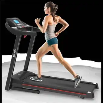 Walmart 5 in. LCD Screen Bluetooth Music Electric Walking Treadmill Machine offer