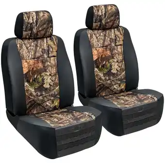 Walmart Mossy Oak Truck Seat Covers, Fits Full-Size Truck/SUV Front Seats, 600D Oxford Camo, Black, 2pcs offer