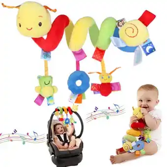 Walmart Keyohome Kid Baby Crib Cot Pram Hanging Rattles Spiral Stroller and Car Seat Toy with Ringing Bell offer