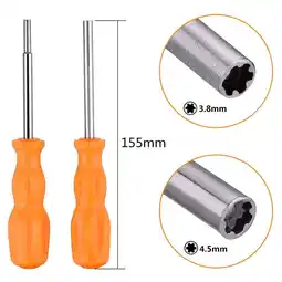 Walmart 3.8mm/4.5mm Security Screwdriver Repair Tool Gamebit for Nintendo NGC SFC MD N64 offer